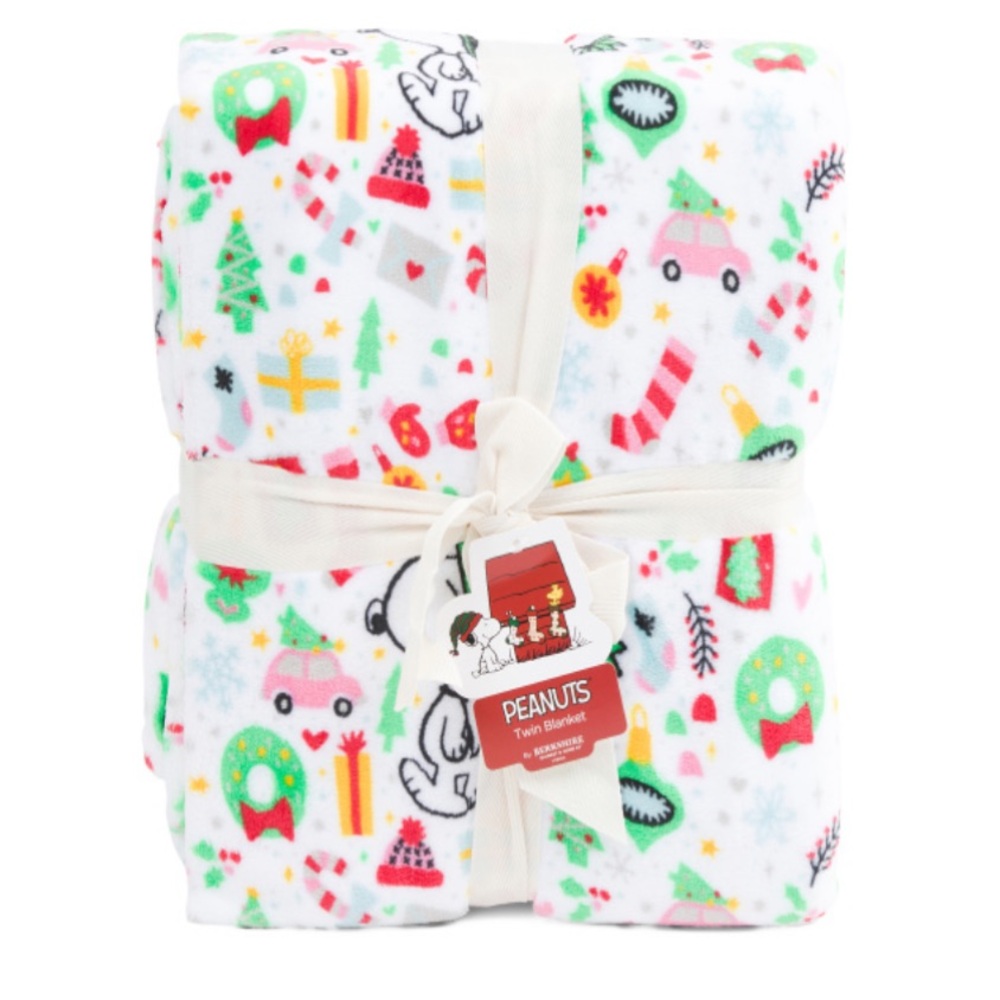 Peanuts Holiday Icons Fleece Throw Blanket